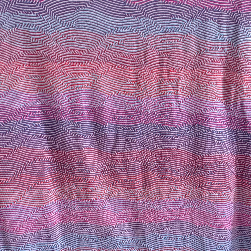 Bugatchi Men's Pink and Purple Polo Shirt - Picture 4 of 4